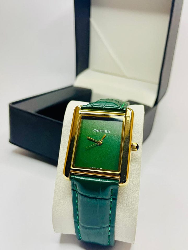 Vintage Tank Luxury Elegant Brown Dial Square Watch AA-STYLE |