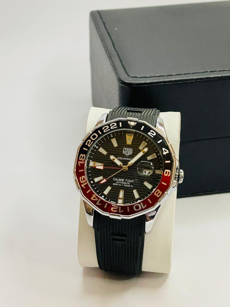 TAG Heuer Caliber 7 GMT Men's Watch | Silicon Strap Master Lock | AA-STYLE |