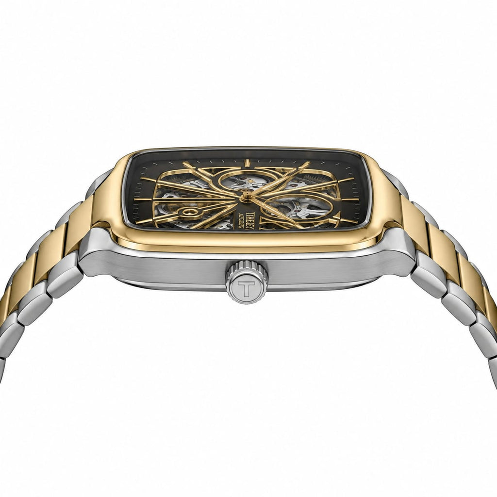 Timekey automatic skeleton | Premium square-bezel mechanical series (AWTM-00203) | AA-STYLE |