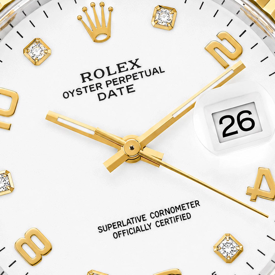 Rolex Datejust Style Edition | Fluted Bezel Two-Tone Steel Quartz Watch (AWRM-00273) | AA-STYLE |