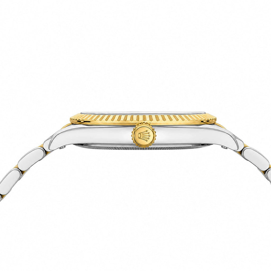 Rolex Datejust Style Edition | Fluted Bezel Two-Tone Steel Quartz Watch (AWRM-00273) | AA-STYLE |