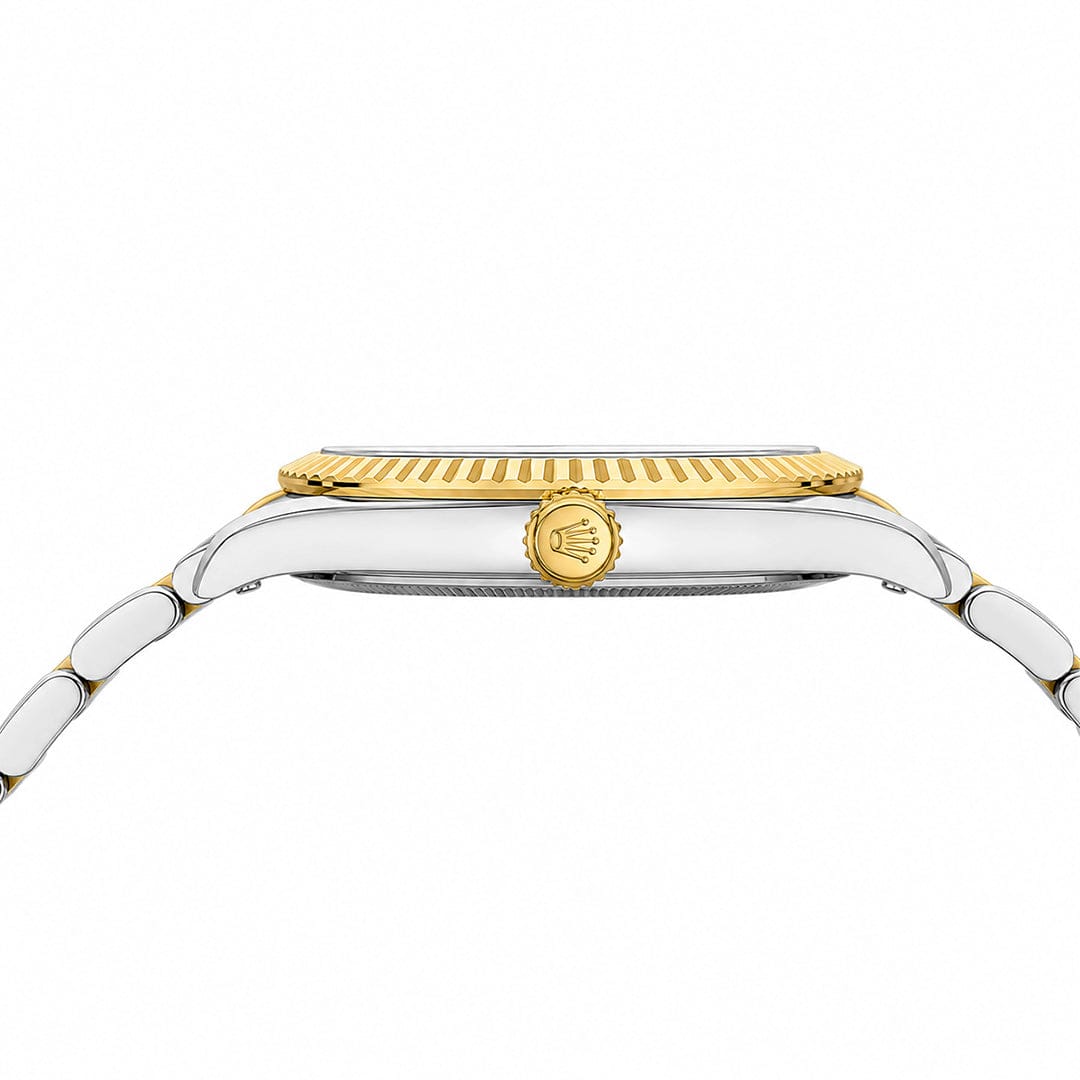 Rolex Datejust Style Edition | Fluted Bezel Two-Tone Steel Quartz Watch (AWRM-00273) | AA-STYLE |