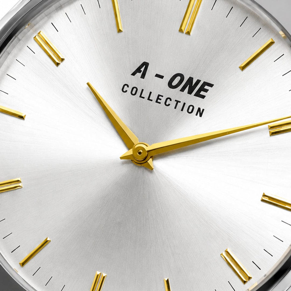 A-ONE COLLECTION Executive Edition | Metallic Sunburst Dial Stainless Steel Quartz Watch (AWAM-00271) | AA-STYLE |