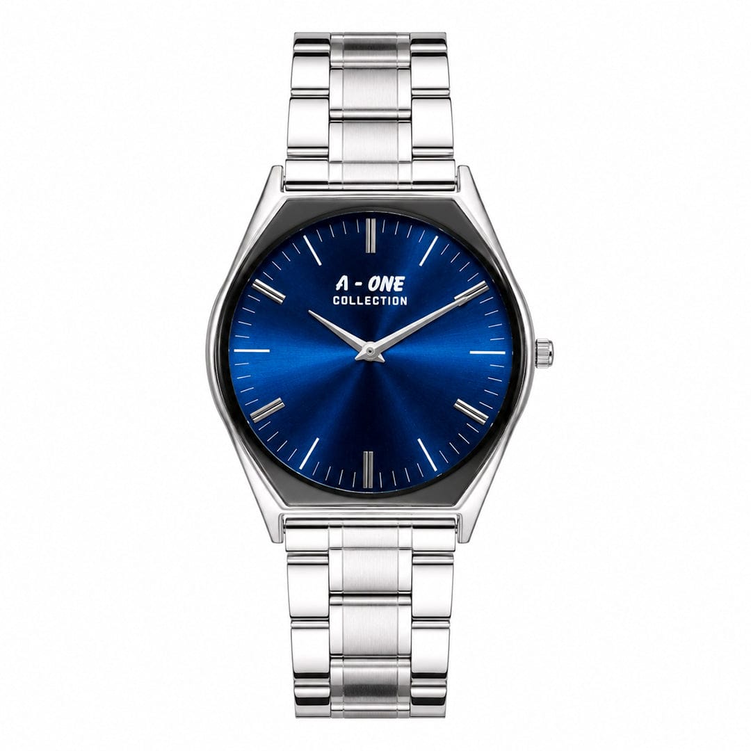 A-ONE COLLECTION Executive Edition | Metallic Sunburst Dial Stainless Steel Quartz Watch (AWAM-00271) | AA-STYLE |