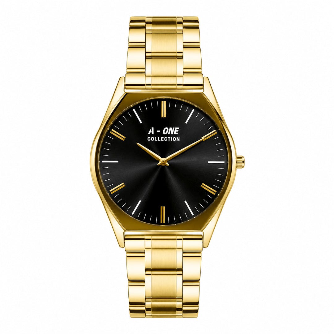 A-ONE COLLECTION Executive Edition | Metallic Sunburst Dial Stainless Steel Quartz Watch (AWAM-00271) | AA-STYLE |